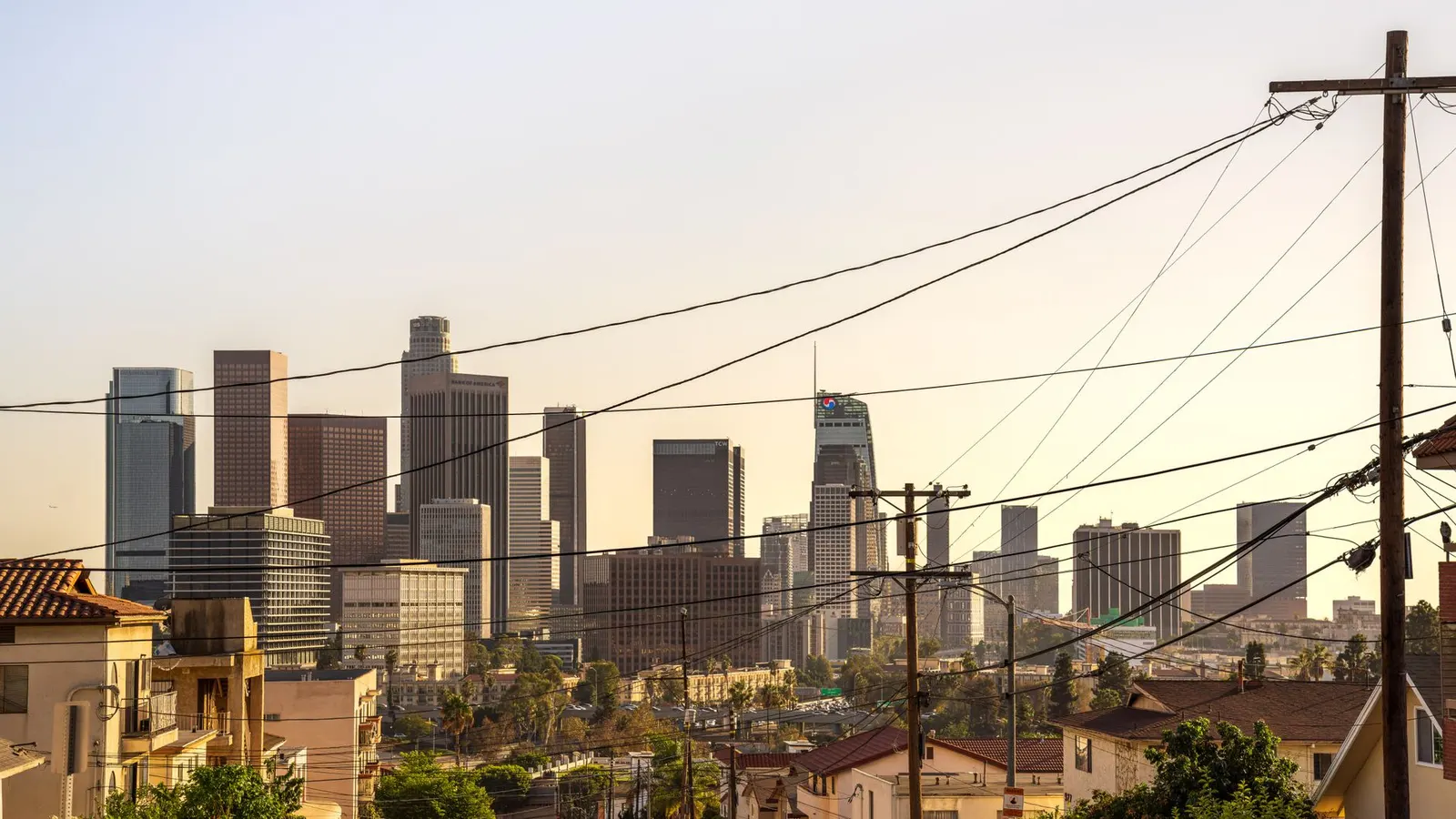 Downtown Los Angeles office towers