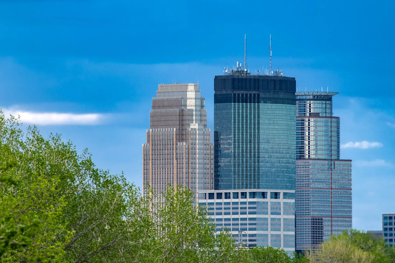 Downtown Minneapolis office towers